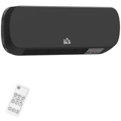 Fynco - 2000W Wall Mounted Ceramic Space Heater, 10-49°C Temperature, Black