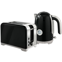 Fynco - Retro Toaster and Kettle Set - Black