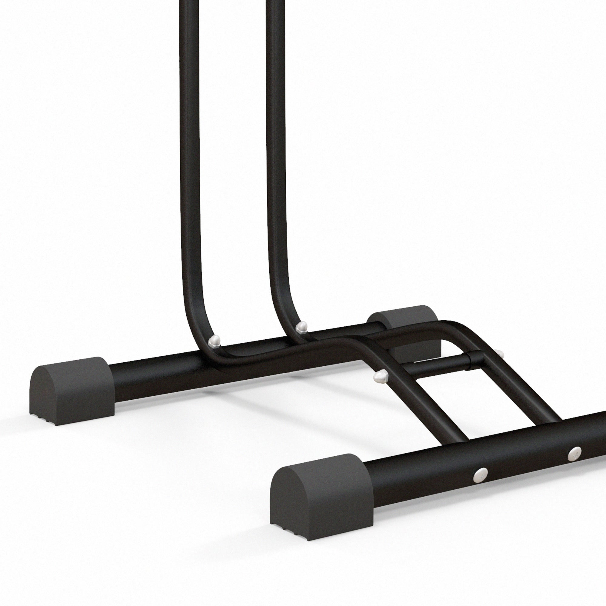 SPORTNOW Vertical and Horizontal Bike Rack Bicycle, Storage Stand with Adjustable Hooks, for 24"-29" Wheels, 700c Bike