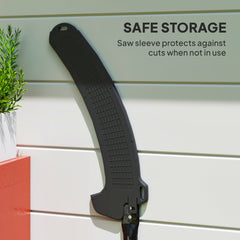 Manual Pole Saw, 1.8-2.9 m Extendable Tree Pruner, Tree Lopper Long Reach Telescopic with Extendable Handle & 40 cm Saw for Tree Trimming