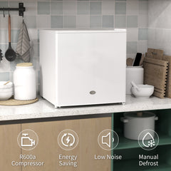 35L Mini Freezer, -24℃ to -14℃ Temperature - White