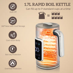 Fynco - Touch Screen Kettle and Toaster Set - Grey