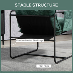 Minimal Padded Accent Chair, with Pockets - Green