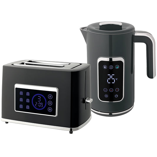 Fynco - Touch Screen Kettle and Toaster Set - Grey