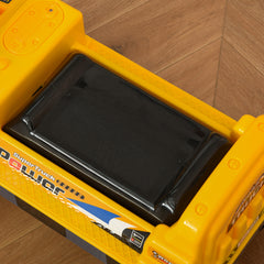 2 in 1 Ride on Excavator Digger No Power Detachable Digging Bucket and Grab Bucket Music Light for 2-3 Years Old