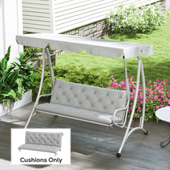 Fynco - Three-Seater Bench Cushion - Light Grey
