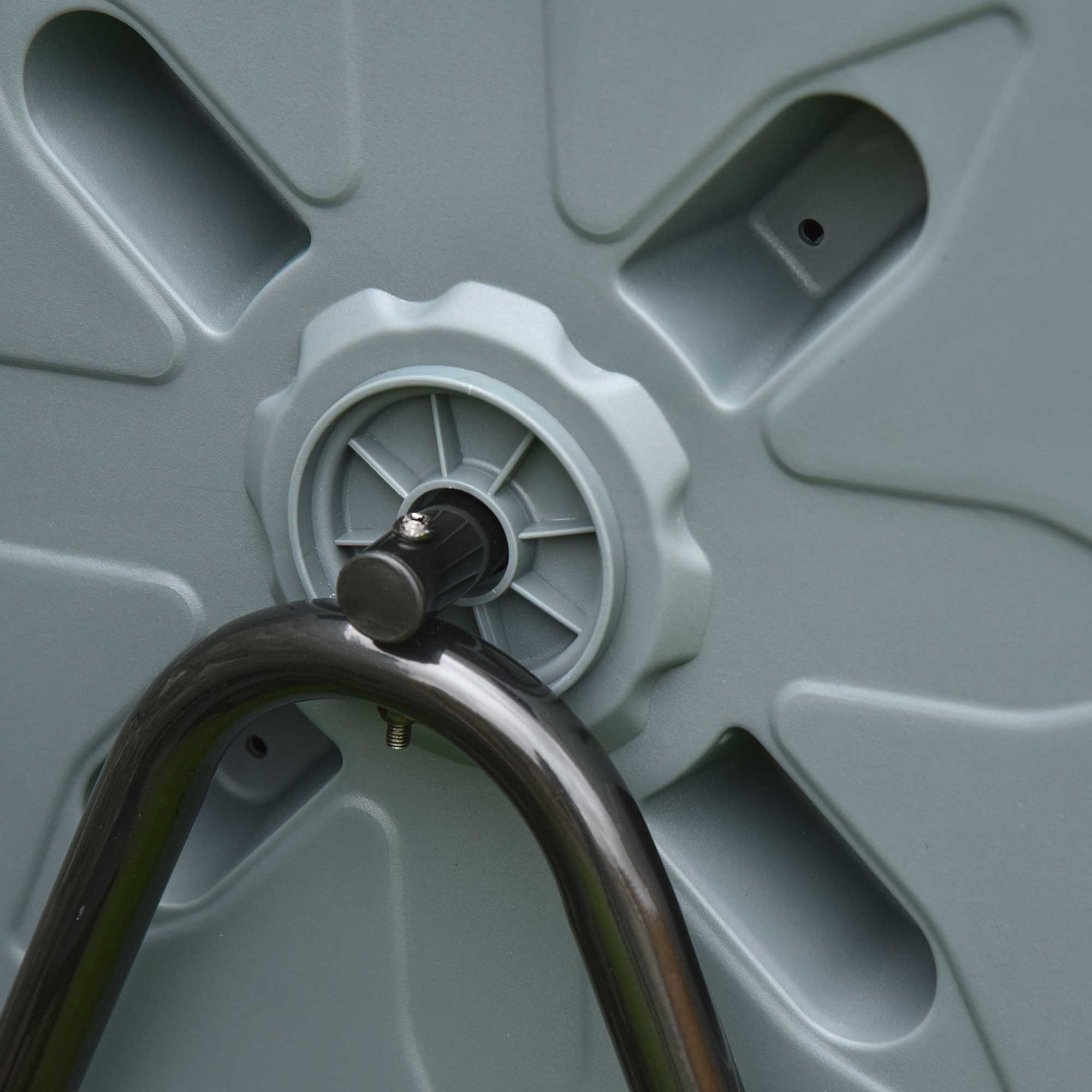 160L 360° Rotating Dual Chamber Composter - Grey