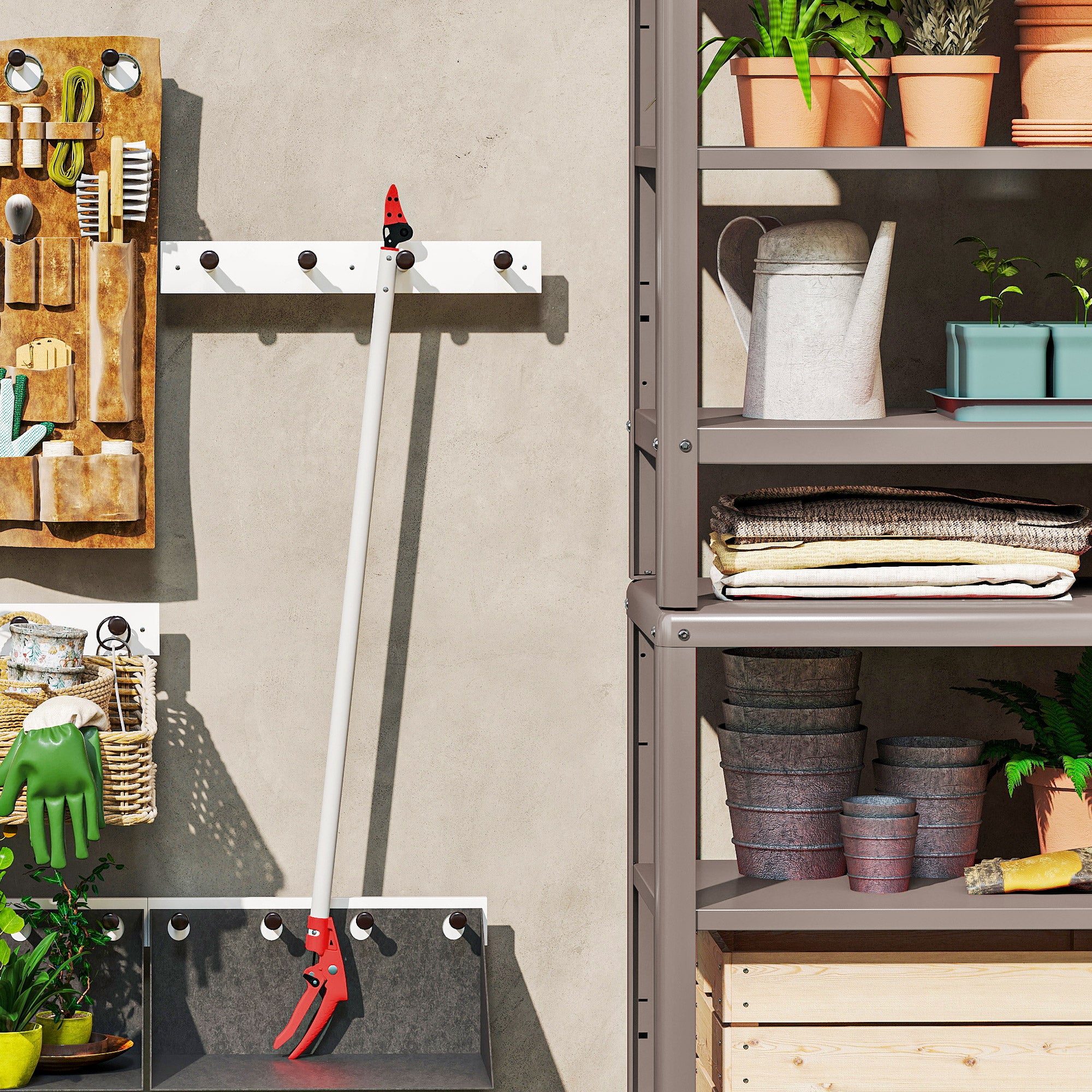 120 cm Tree Pruner, Tree Lopper Long Reach, Lightweight & Strong, Long Reach Tree Trimmer with Aluminium Pole for Fruit Picking and Pruning