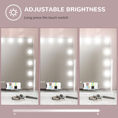 14 LED bulb Tabletop Makeup Mirror, with Adjustable Settings