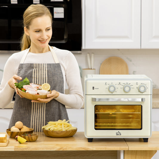 20L 90-230℃ Mini Electric Oven - Cream