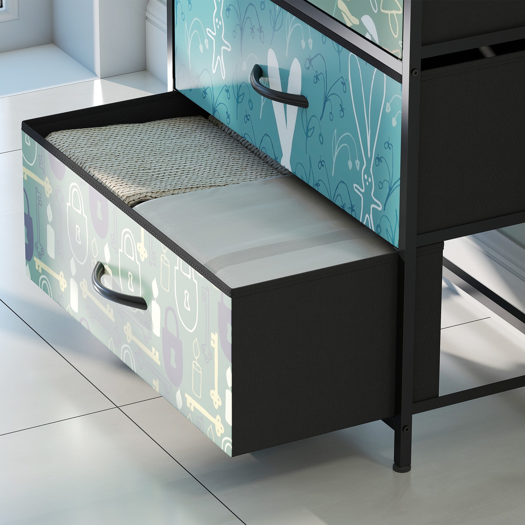 4-Drawer Chest of Drawers - Blue