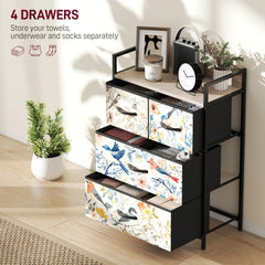 4-Drawer Chest of Drawers - White