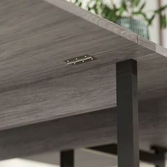 Four-Person Drop Leaf Table - Grey Wood-Effect