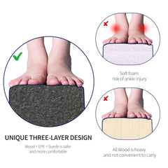 2.1M 7FT Gymnastics Folding Balance Beam Home Gym Training Exercise Sports - Blue