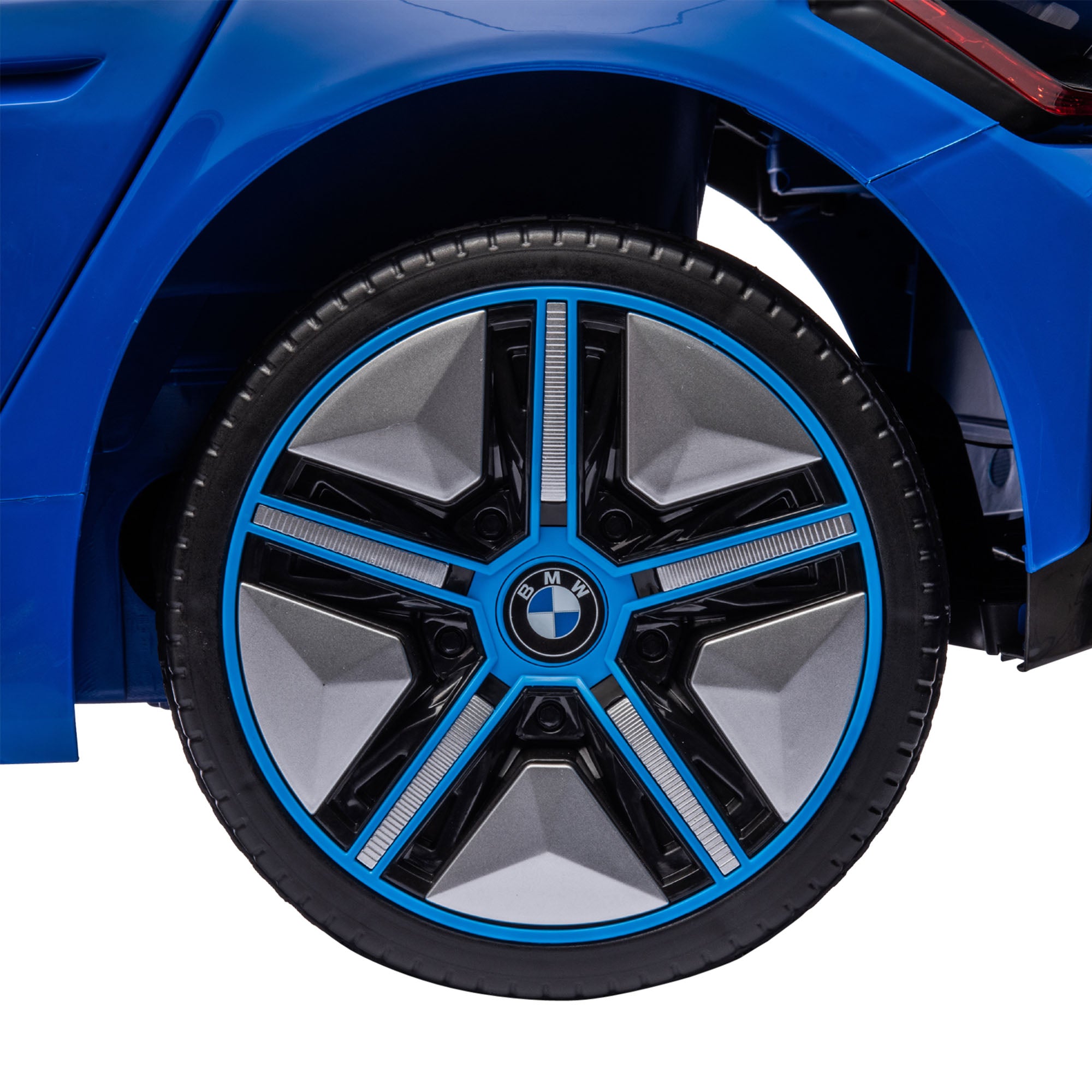 BMW i4 Licensed 12V Kids Electric Ride-On Car, Blue