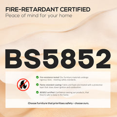 Fynco - Linen-Look Recliner, with Storage Ottoman - Grey