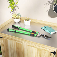 Telescopic Loppers 64.5-90 cm, Extendable Garden Loppers Heavy Duty with Steel Blade and Adjustable Handles, Tree Trimmer for Branches, Bushes, Shrubs, Green