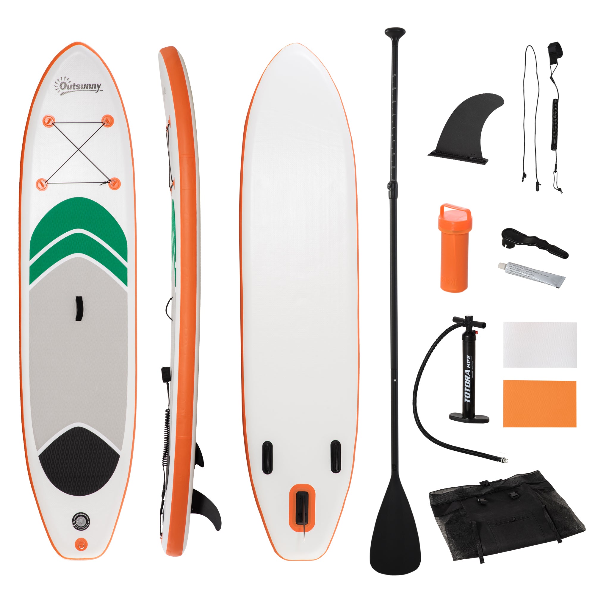 10'6" x 30" x 6" Inflatable Stand Up Paddle Board, Non-Slip & Ultra-Light Deck with Adj Paddle, ISUP Accessories, Pump and Carry Bag, for Youth Adults Beginner