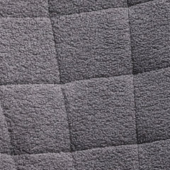 Berber Fleece Nursery Glider Rocker for Nursing, Wingback Rocking Chair for Living Room, Dark Grey
