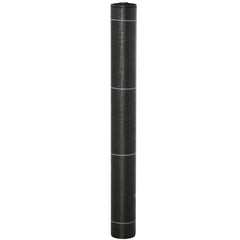 1m x 50m Weed Control Membrane, Heavy Duty Weed Control Barrier Fabric, 90gsm Ground Cover for Patios, Garden, Flower beds, Landscaping