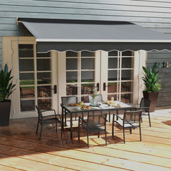 Seven-Piece Casual Outdoor Dining Set, with Wood-Effect Table - Grey