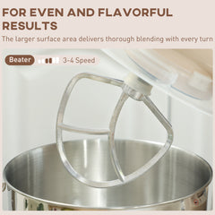 1300W Kitchen Stand Mixer, with Accessories - Beige