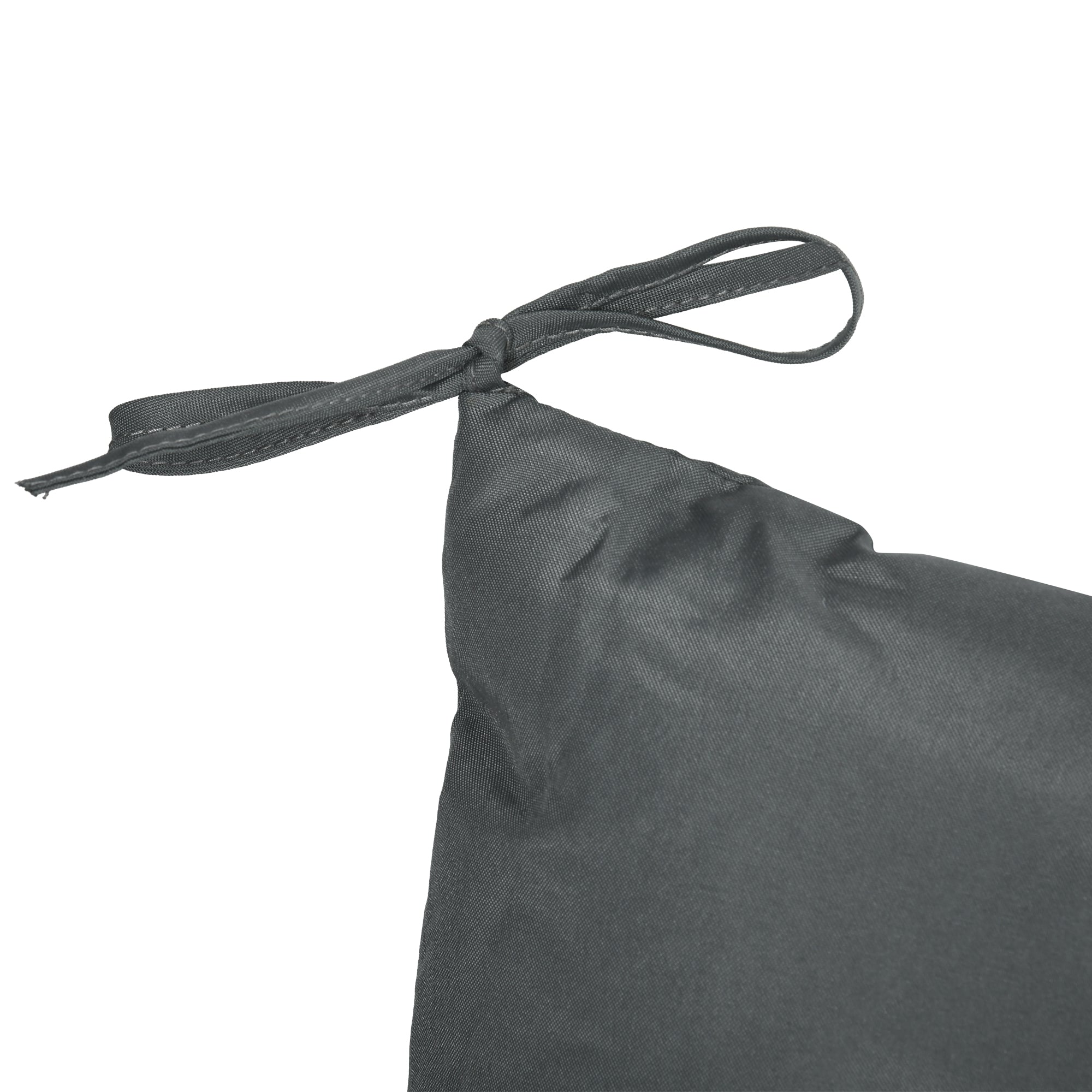 Fynco - Garden Bench Cushion, 2 Seater Swing Chair Cushion, Seat Pad with Ties for Indoor and Outdoor Use, 110 x 120 cm, Dark Grey
