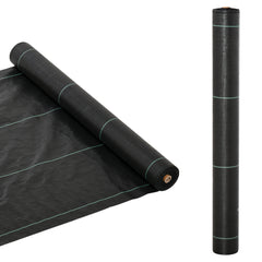 1m x 50m Weed Control Membrane, Heavy Duty Weed Control Barrier Fabric, 90gsm Ground Cover for Patios, Garden, Flower beds, Landscaping