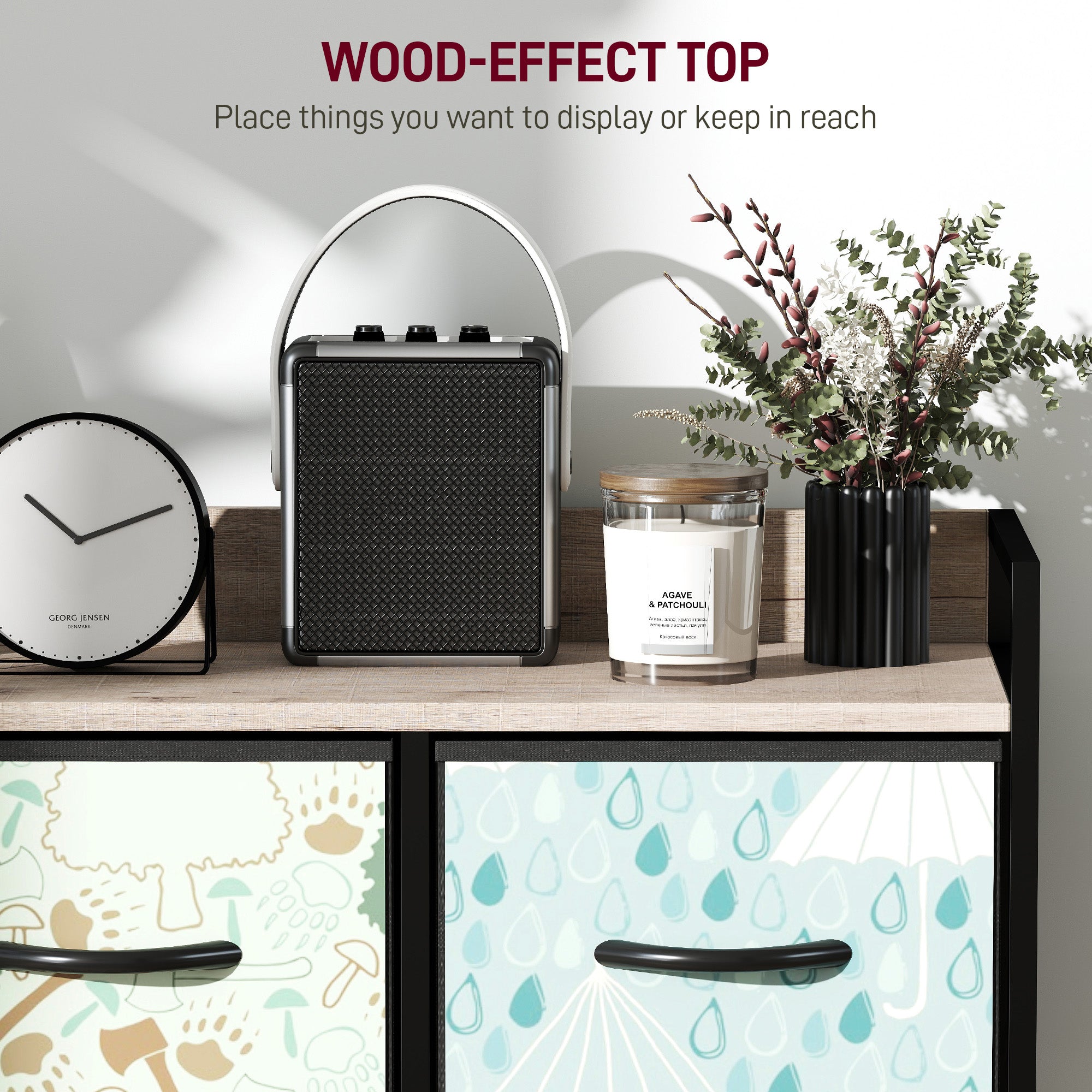 5-Drawer Chest of Drawers - Blue