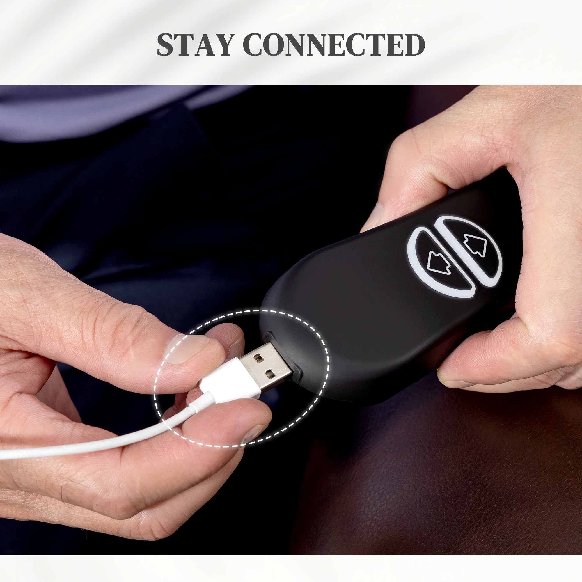 Fynco - Power Lift Recliner Chair with Vibration Massage, Heat, USB - Brown