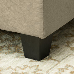 L' Shape Modular Storage Sofa - Light Brown
