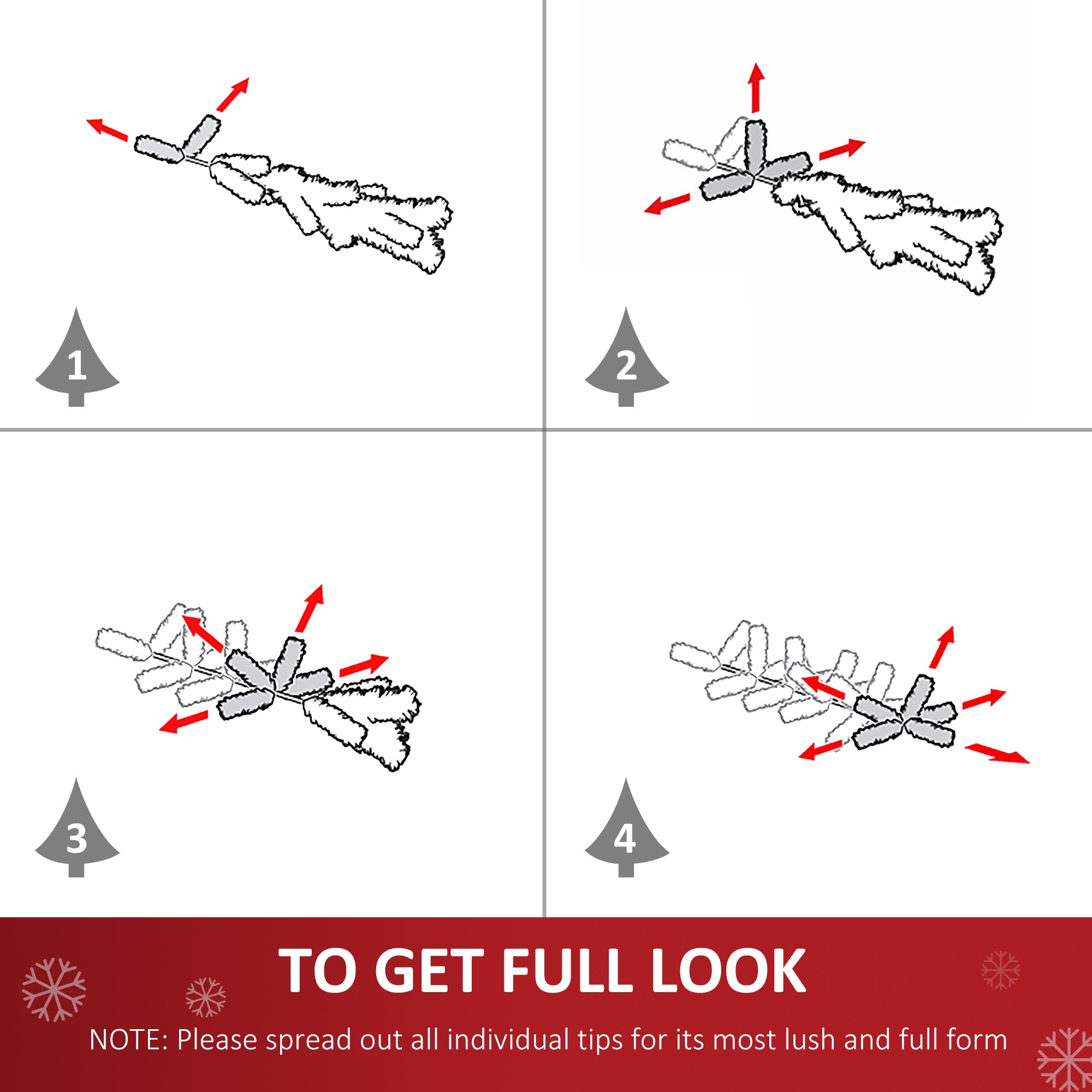 1.8m 6ft Pre-Lit Artificial Christmas Tree 200 LED Xmas Tree Holiday Décor with Decorative Balls Ornament Metal Stand