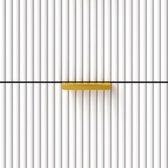 Elegant Four-Drawer Bedside Table - White