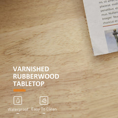 Kitchen Island on Wheels, Mobile Storage Trolley, Rolling Kitchen Cart with Rubber Wood Top, 2-Door Cabinets, 2 Drawers, Adjustable Shelf, 3-Tier Spice Rack, Drawers