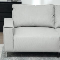 Three-Seater Corduroy - Light Grey