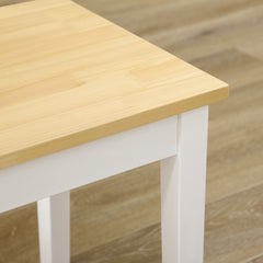 102 cm Wood Dining Bench for 2 People, Wooden Bench for Kitchen, Dining Room, Entryway, White