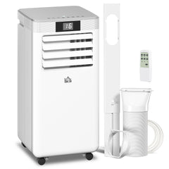 10000 BTU Air Conditioning Unit, 4-in-1 Portable Air Conditioner, Dehumidifier, Cooling, Fan, Sleep Mode, with Remote Control, LED Display, 2 Speeds, 24H Timer, Window Venting Kit, 22m²