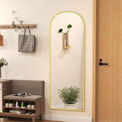 165cm Aluminium Frame Standing Mirror - Gold