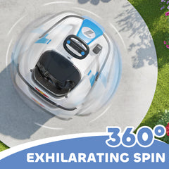 AIYAPLAY Kids Bumper Car with 360-Degree Rotation, 6V Electric Ride On Car with Music and Horn for 3-8 Years Old, Blue