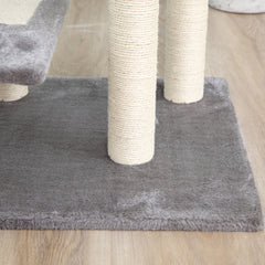 100 cm Cat Tree for Indoor Cats Kitten Scratch Scratching Post Climbing Tower Activity Centre Grey