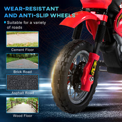 6V Kids Child Electric Motorbike Ride on Motorcycle Scooter Children Toy Gift for 3-6 Years (Red)