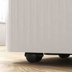 Fynco - 12L/Day Dehumidifier with Continuous Drainage, 2L Water Tank, 24H Timer, Digital Humidity Display, Filter, Auto Defrost, Children Lock, for Bedroom, Dehumidifier for Home Damp, Laundry Drying