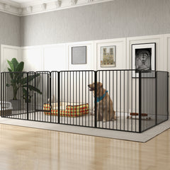 100cm 8 Panels Heavy Duty Dog Pen, Pet Playpen for Indoors, Outdoors, Small, Medium, Large Dogs