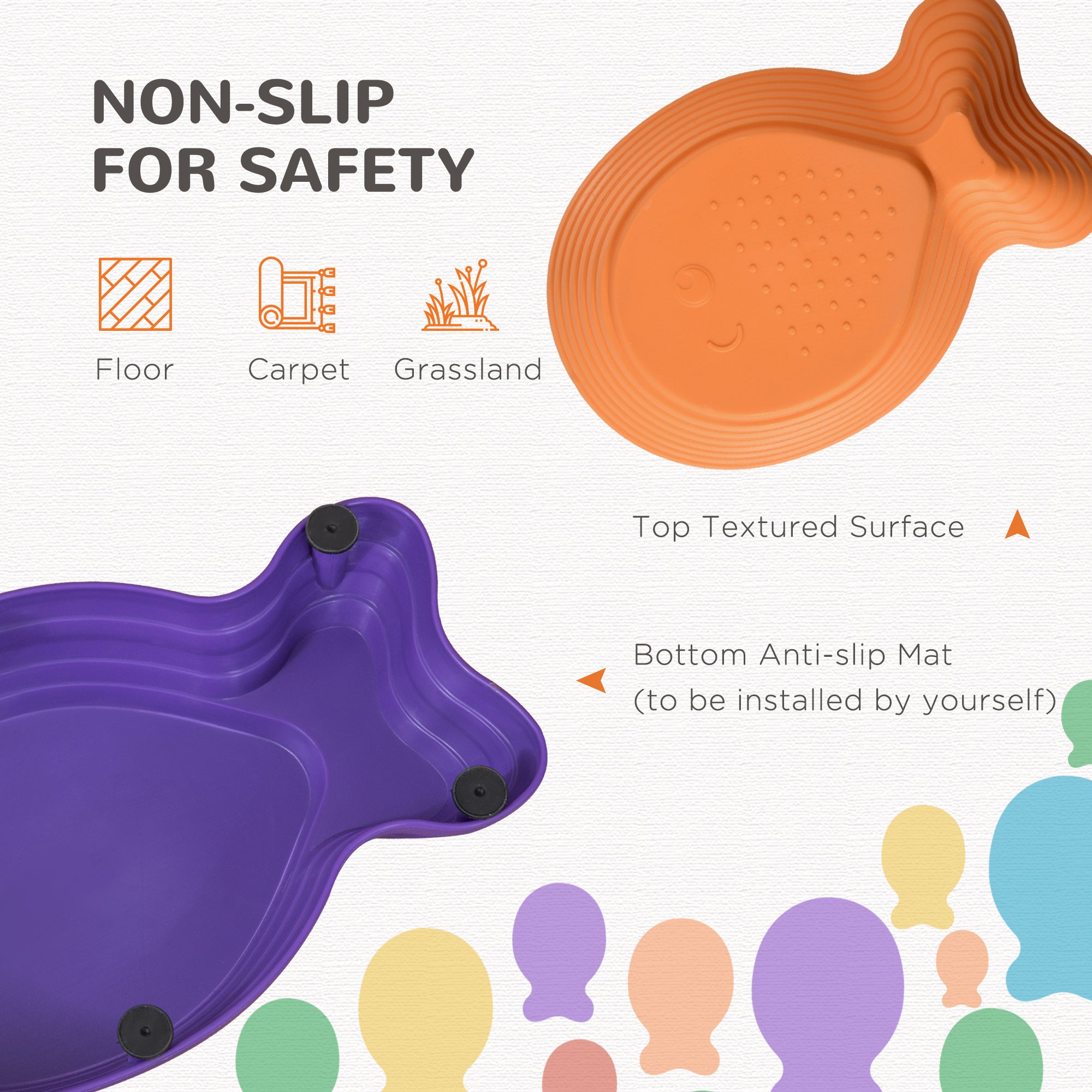 11 Piece Kids Balance Stepping Stones - Multicoloured