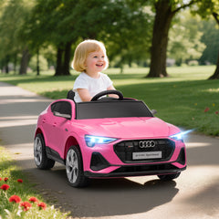Fynco - 12V Kids Electric Ride on, Electric Car for Kids with Parental Remote, Music, Lights, Suspension Wheels, Pink