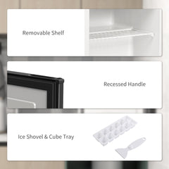 35L Mini Freezer, -24℃ to -14℃ Temperature - Black