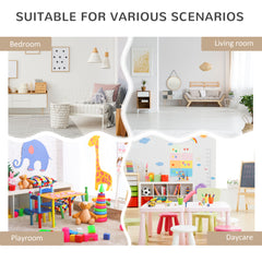 Kids Bookshelf, Toy Organiser, with Storage Drawer, Wheels - White