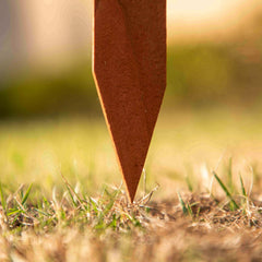 Fynco - Pack of 24 Wooden Border Fences, Garden Fixed Picket Fence for Lawn Edging, Flowerbed, 60L x 1D x 34H cm, Brown