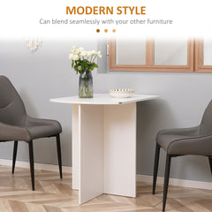 Four-Person Drop Leaf Dining Table - White