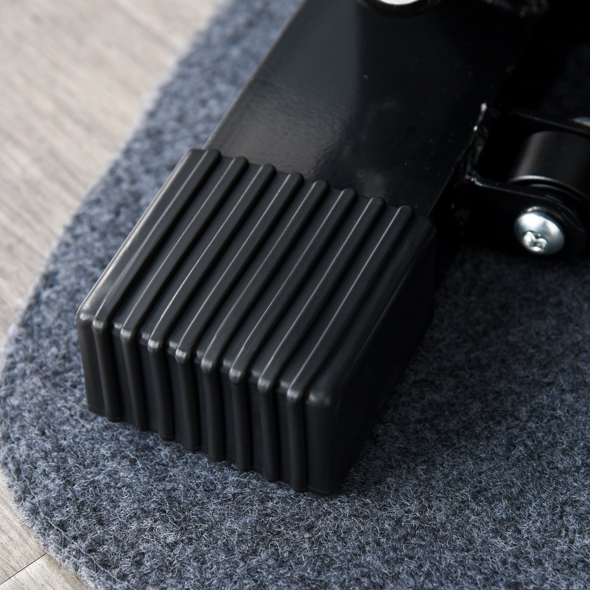 Portable Mini Stepper, Exercise Fitness Machine for Legs Arms Thigh Toner Toning Machine, Stair Steps Workout Training Fitness, w/ Resistance Bands and Floor Mat, Black